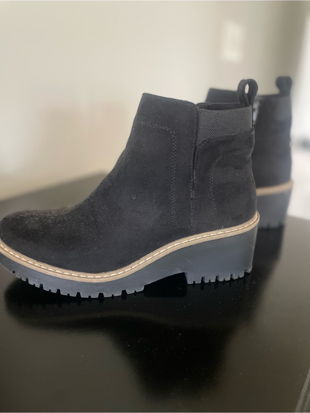Women's Sonoma Black Suede Platform Boot